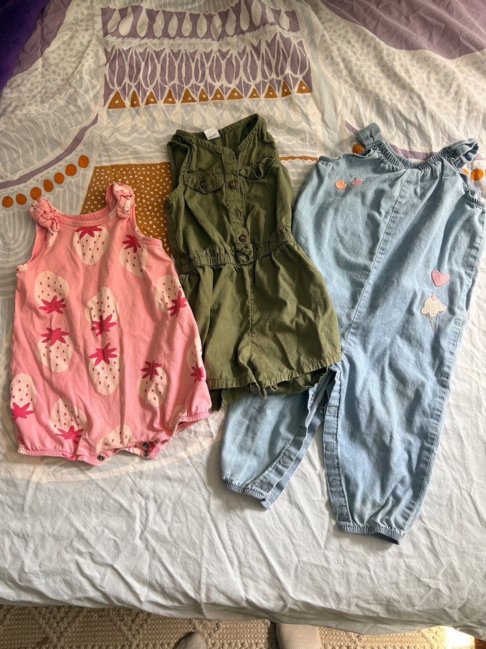 Girls romper bundle 12-18m